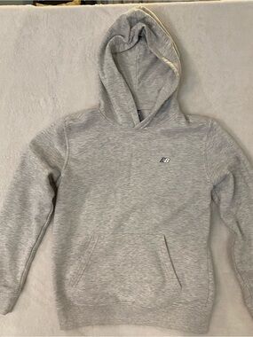 New Balance Light Gray Crewneck Hoodie Subtle Logo 14/16